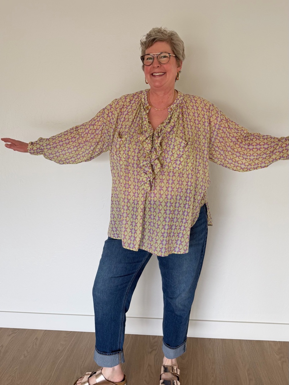 Yvonne S Ruffle Blouse